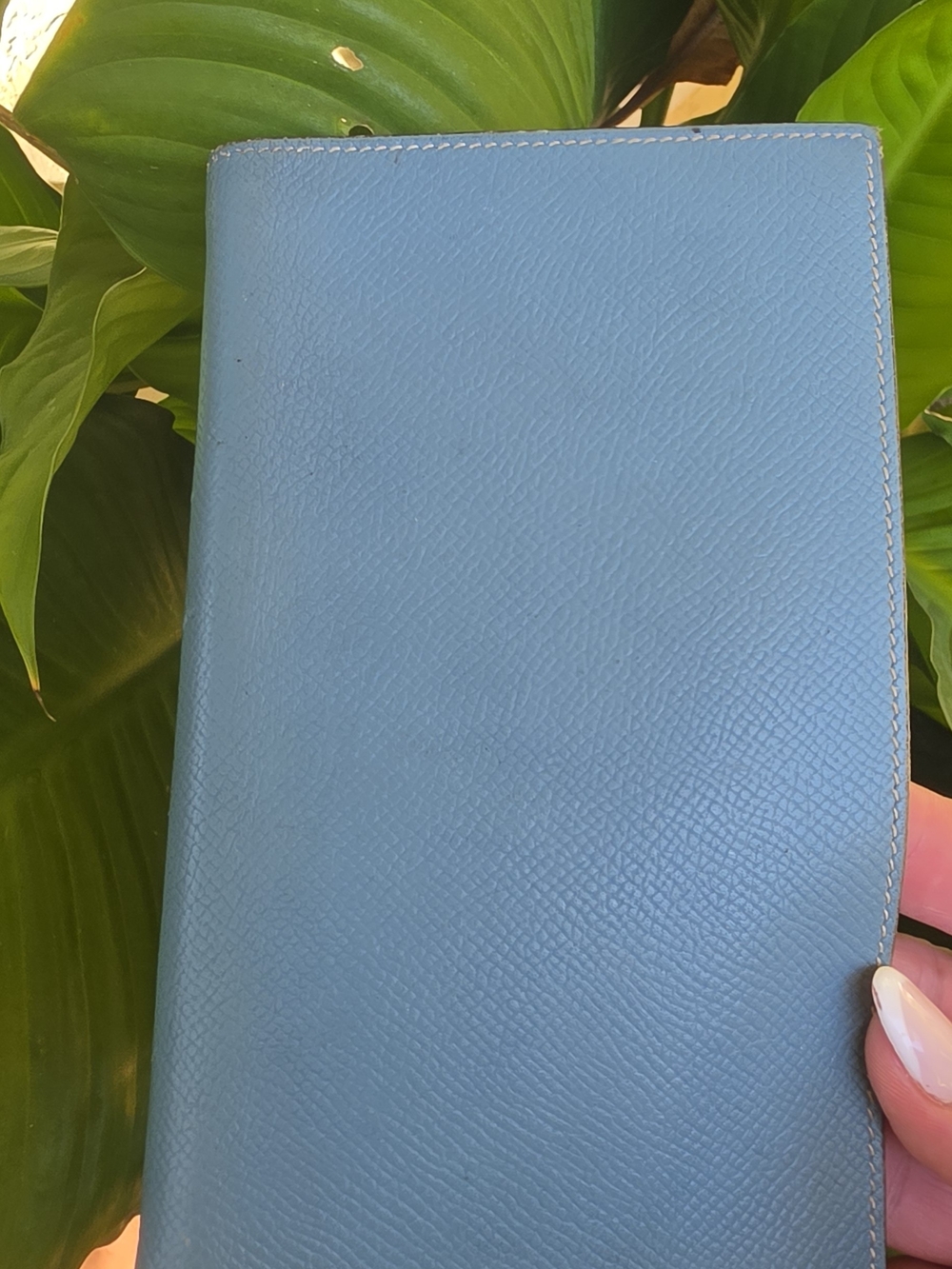 HERMES Writing instruments Agenda Vision 2 Stationery Notebook cover Light BLUE